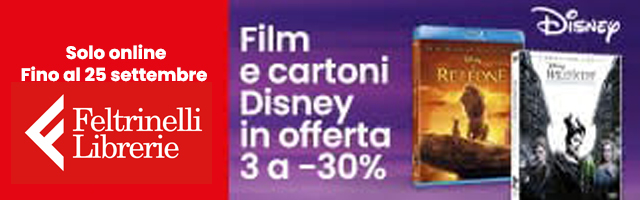 Disney: 3 film con sconto 30%