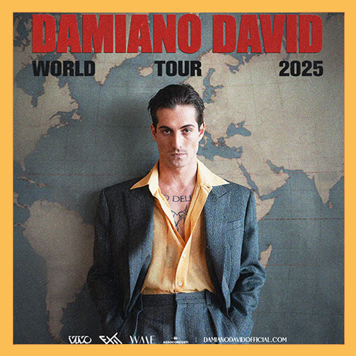 Damiano David - World Tour 2025 - Palazzo dello Sport