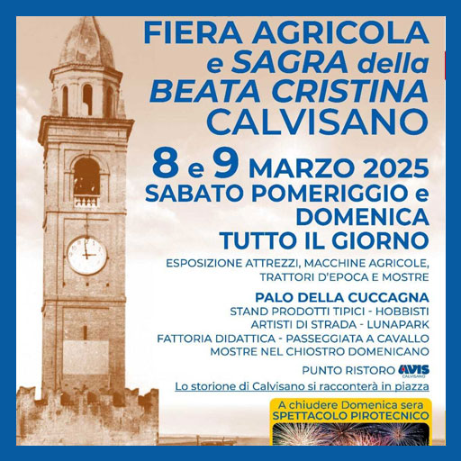 Fiera Agricola e Sagra della Beata Cristina a Calvisano 2025 - Calvisano (BS)